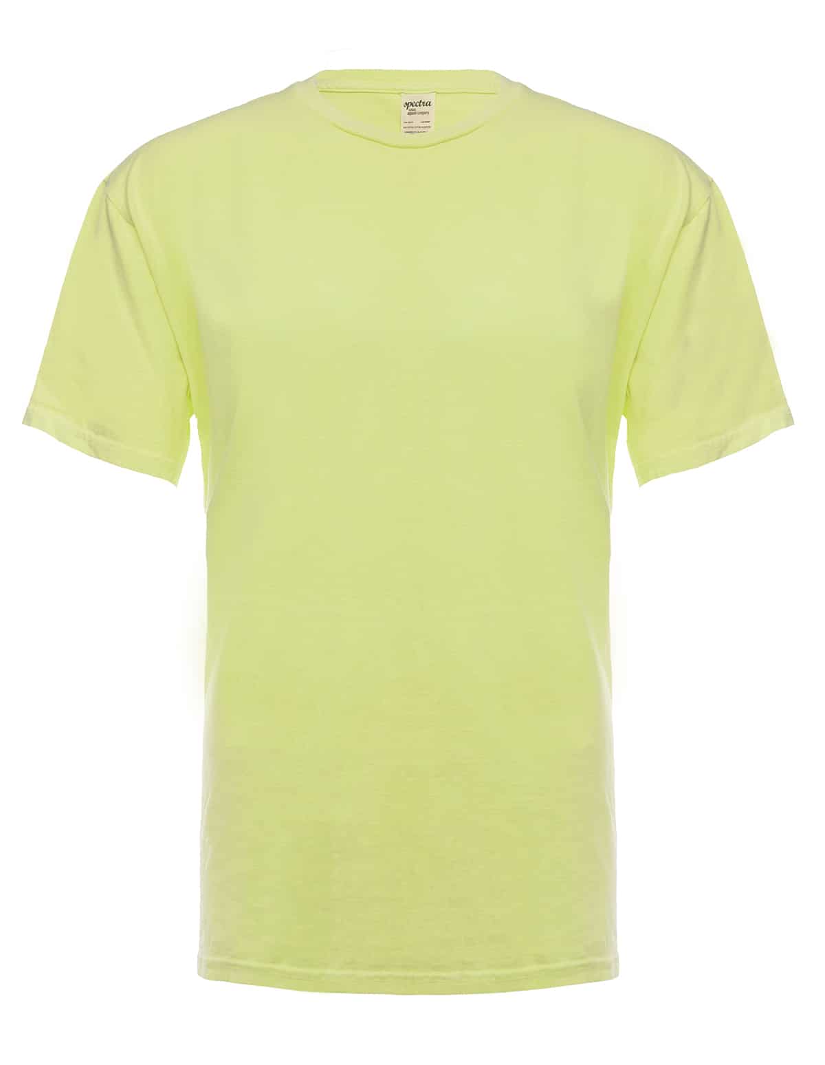 Neon Yellow Garment Dyed Crewneck T-Shirt - Image 2