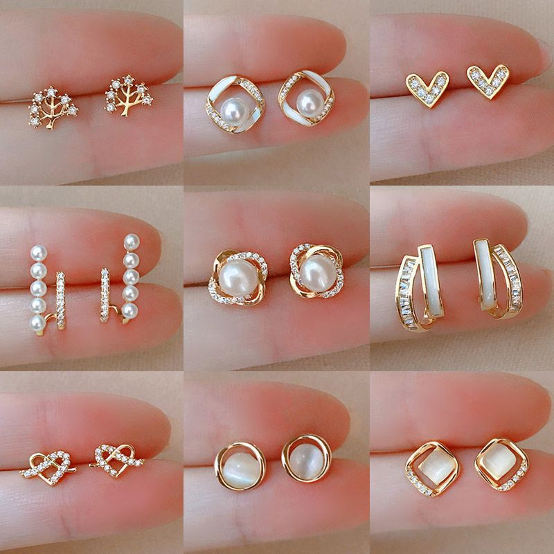 Korean-style High-end Hong Kong Style Vintage Earrings For Women