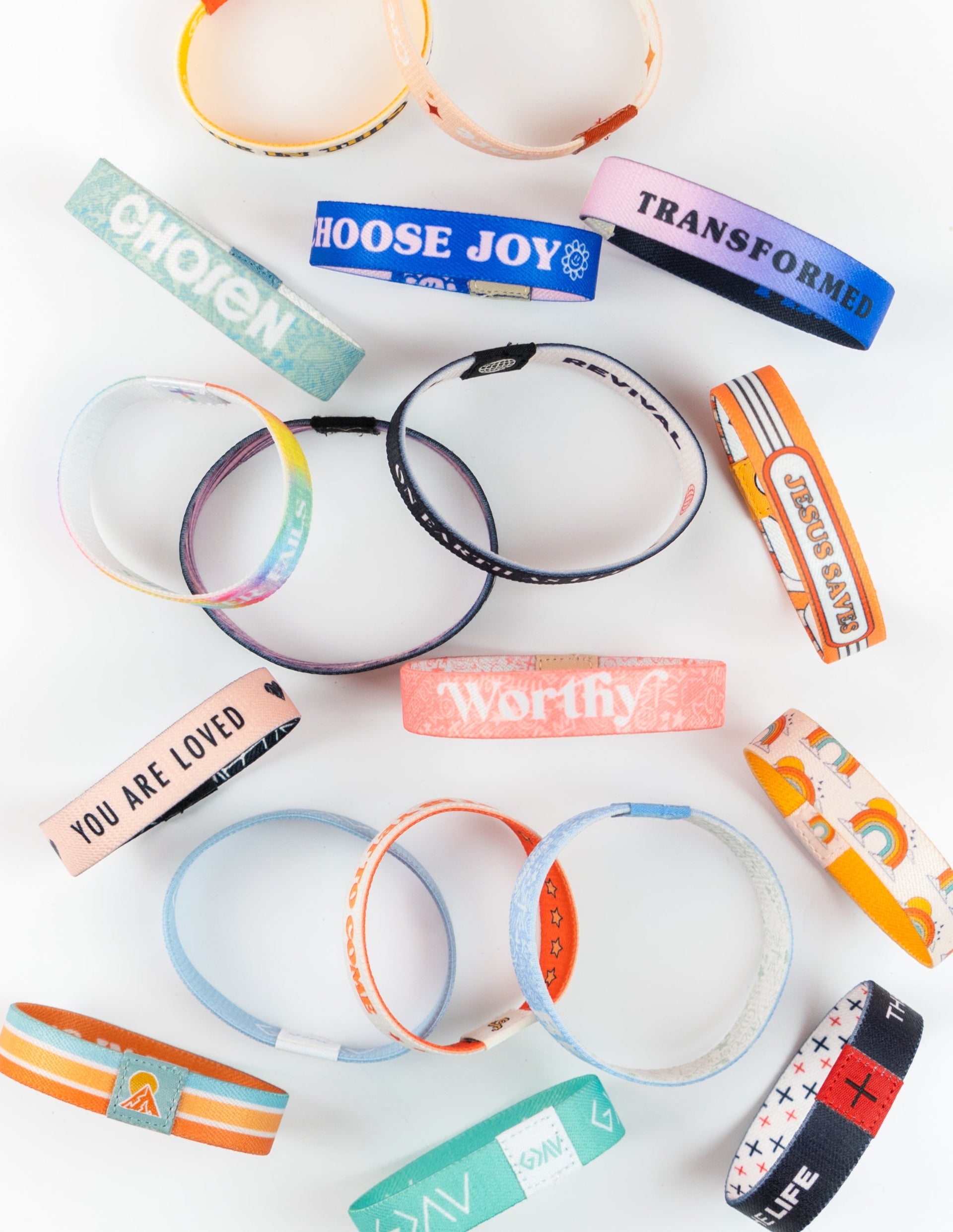 Mystery 50-Pack Knit Wristbands