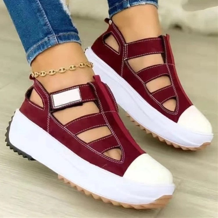 New Style Women's Thick Sole Casual Shoes with Velcro