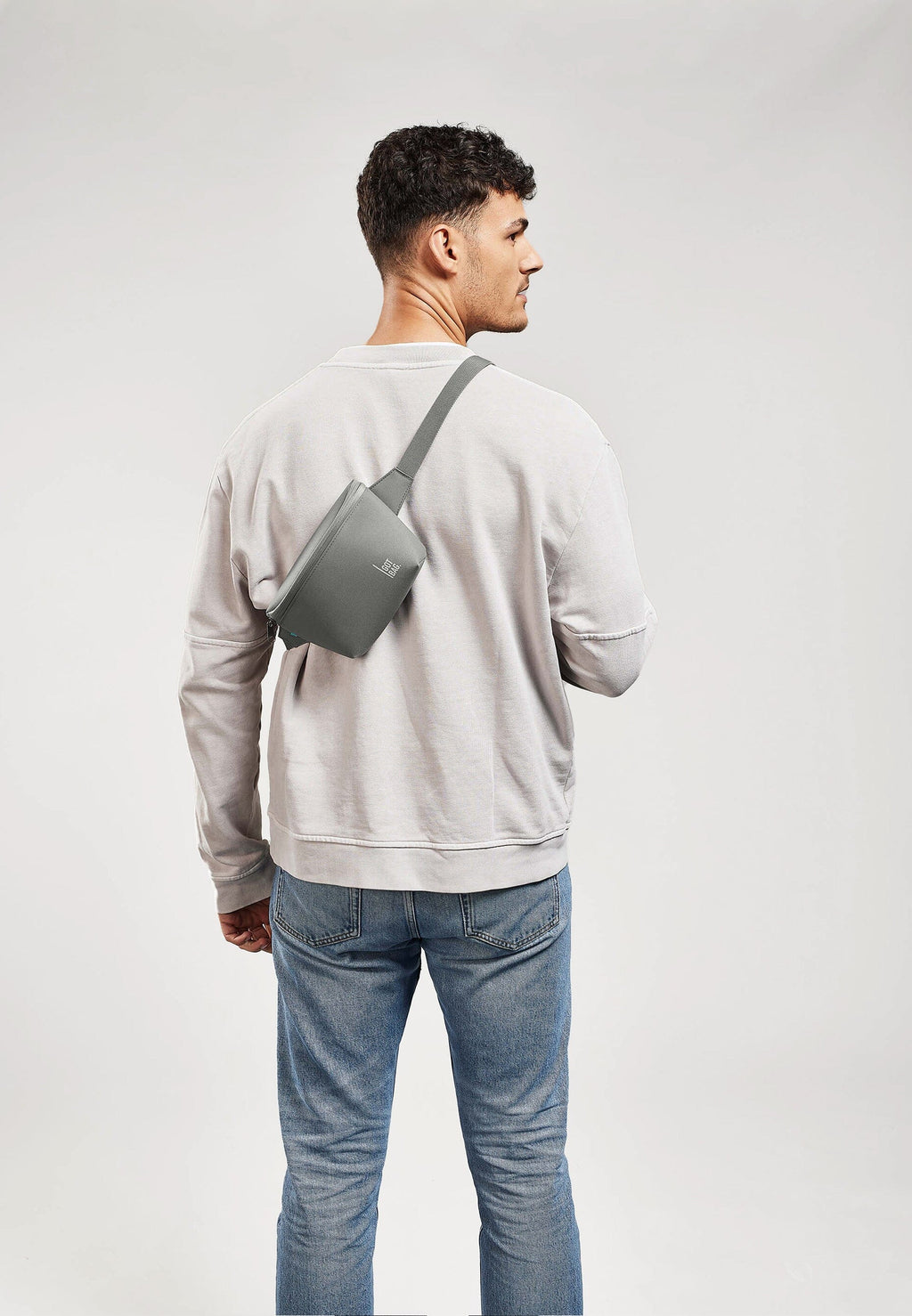 Minimalist Hip Bag in Cool Grey