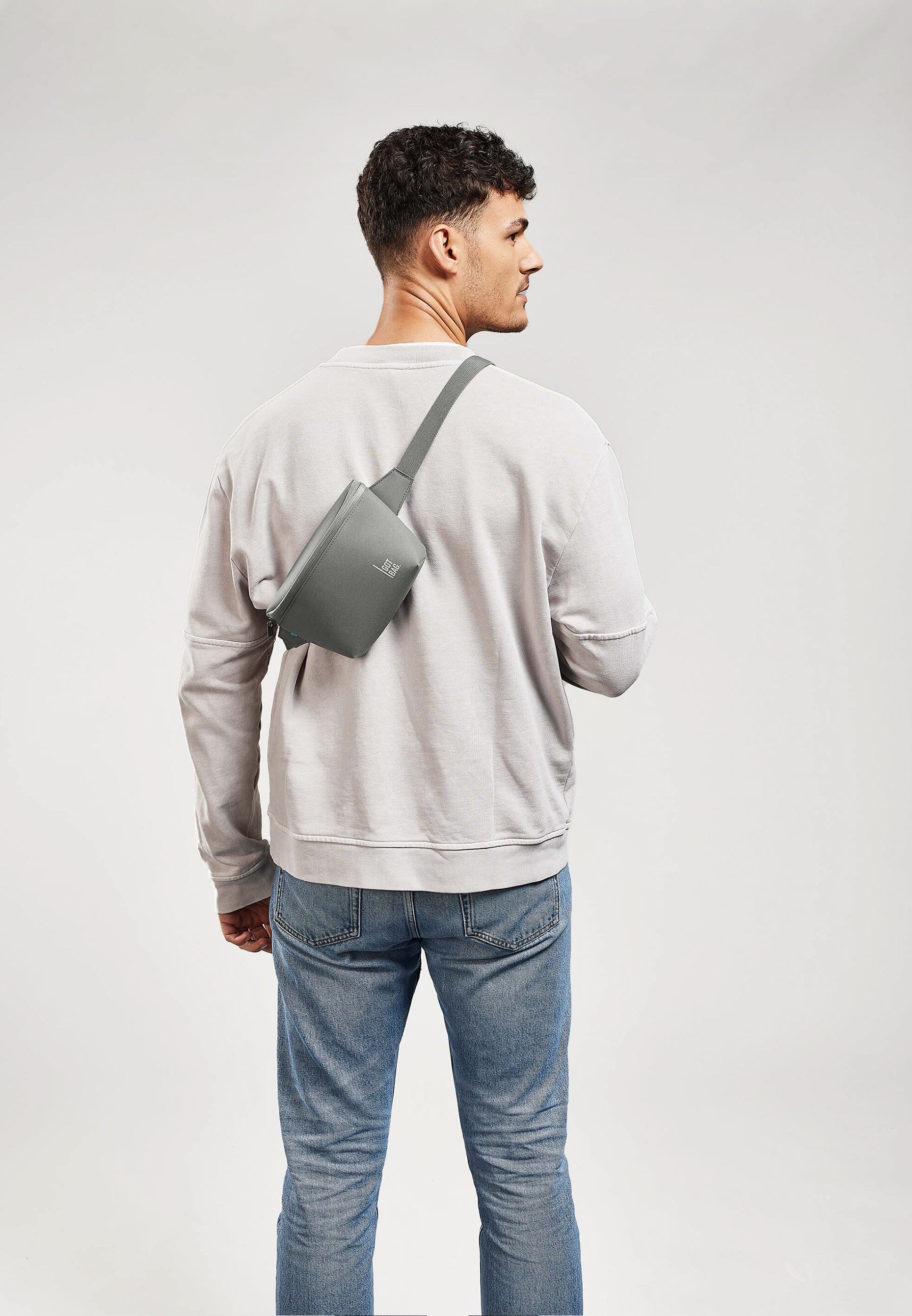 Minimalist Hip Bag in Cool Grey