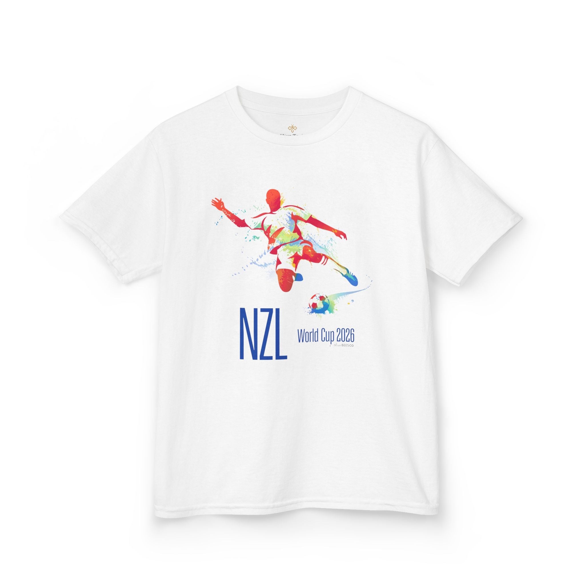 Kids Soccer New Zealand World Cup 2026 Hive Tee