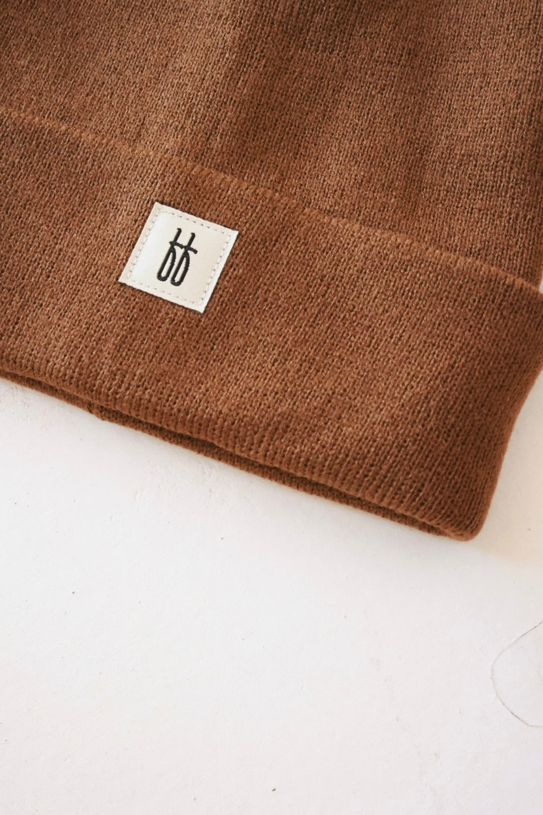 Chestnut Knit Beanie for Kids - Minimalist Unisex Winter Hat