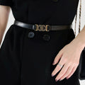 Alloy Buckle PU Belt | Women's Leather Style Belt