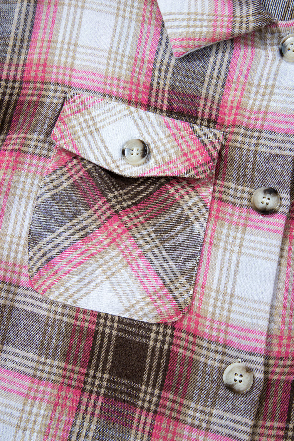 Harper Plaid Flap Up Shacket