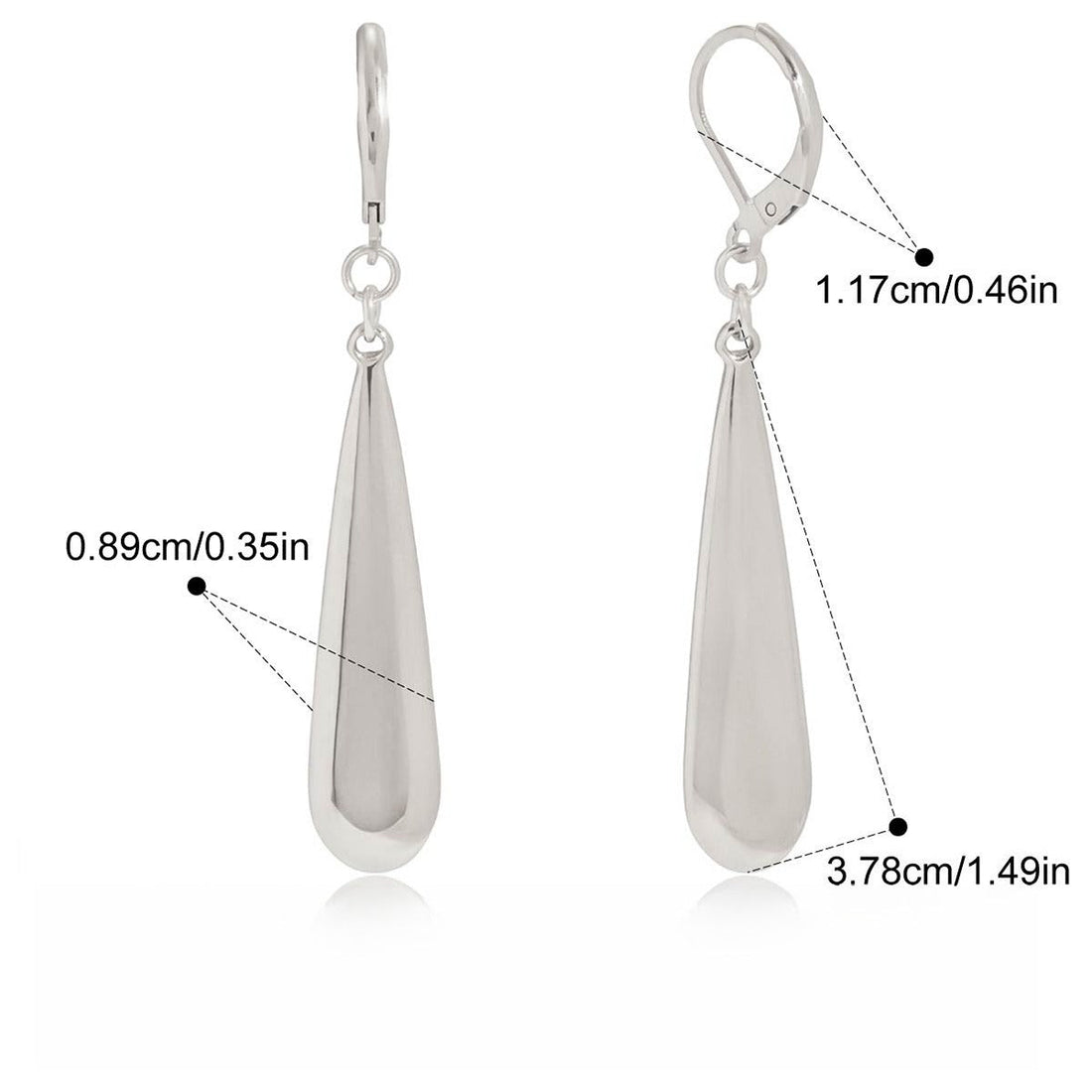 Minimalist 18K Gold Teardrop Earrings – Elegant Drop Jewelry