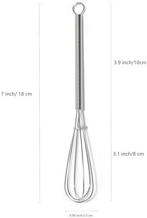 Mini Whisks 7 inch 8Pcs Stainless Whisk, Hand Egg Mixer