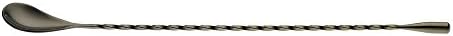 Barfly Bar Spoon, Teardrop End 11 13/16", Gun Metal Black