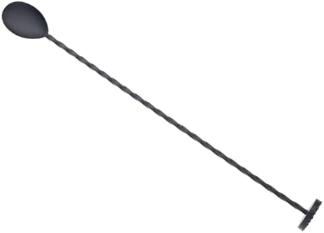 Barfly Muddle Bar Spoon, Muddler 11 13/16", Matte Black