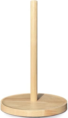 NESAPTO Paper Towel Holder Countertop, Wooden Freestanding Paper Towel Stand