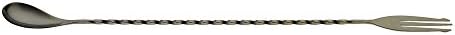 Barfly Bar Spoon, Fork End 12 3/8", Gun Metal Black