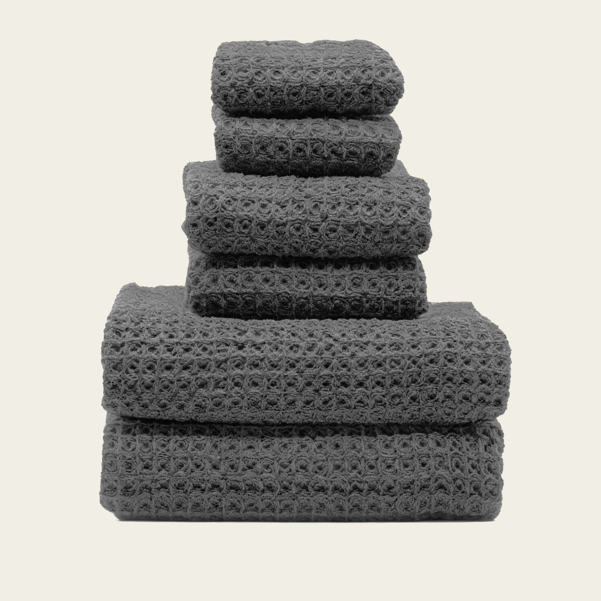 Sedona White Cotton Waffle Weave Bath Towel - Image 4