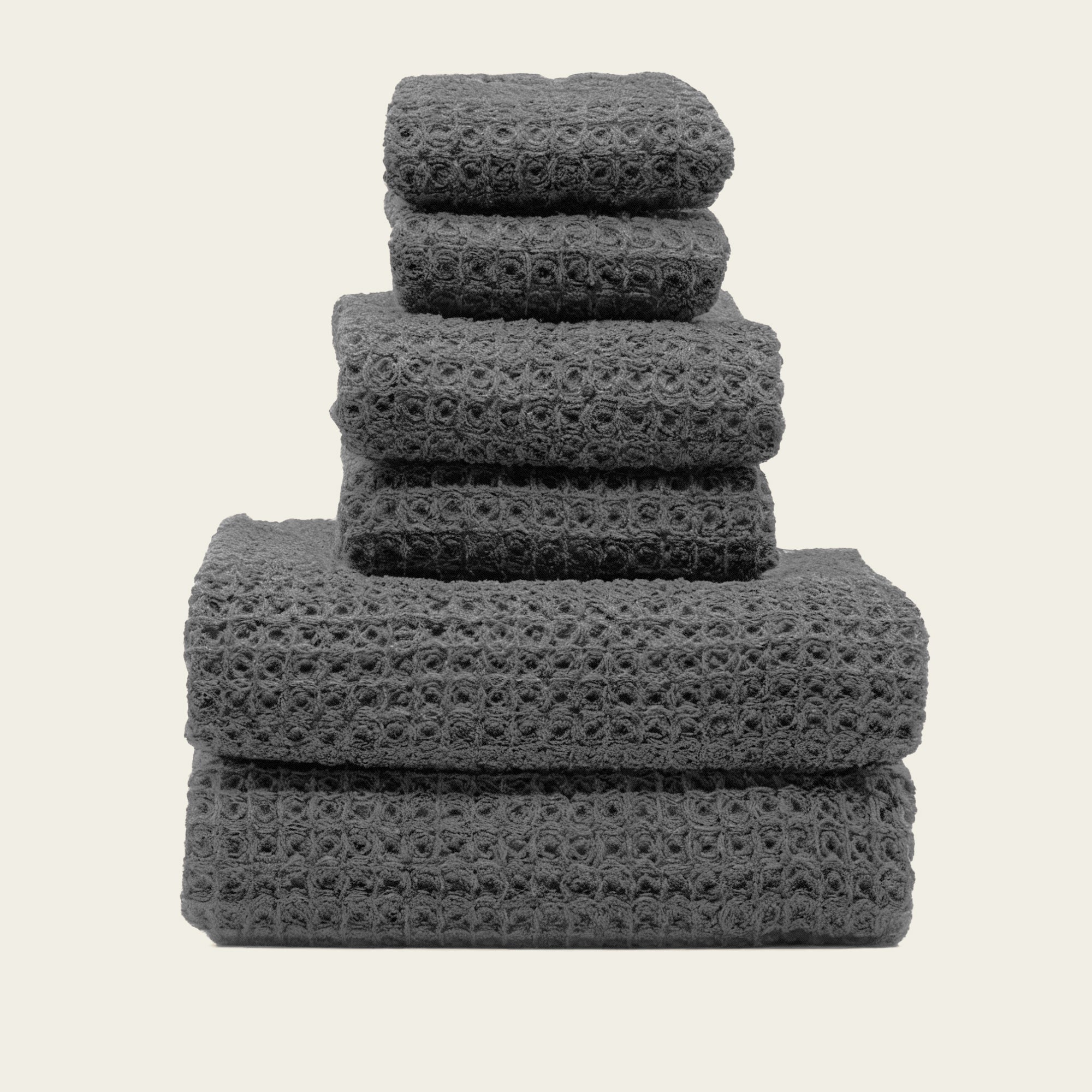 Sedona White Cotton Waffle Weave Bath Towel - Image 4