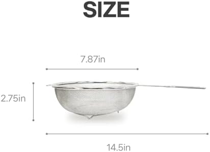 8″ Stainless Steel Fine Mesh Strainer