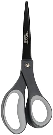 Fiskars 8" Non-Stick Titanium SoftGrip All Purpose Scissors