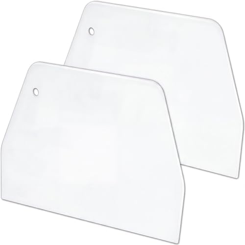 YARNOW 2 PCS Large Plastic Dough Scraper