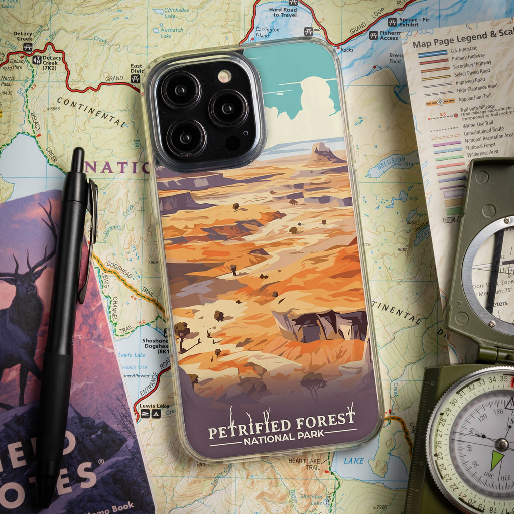 National Parks Petrified Forest HD Apple iPhone 15 Series Mag-Safe Phone Case