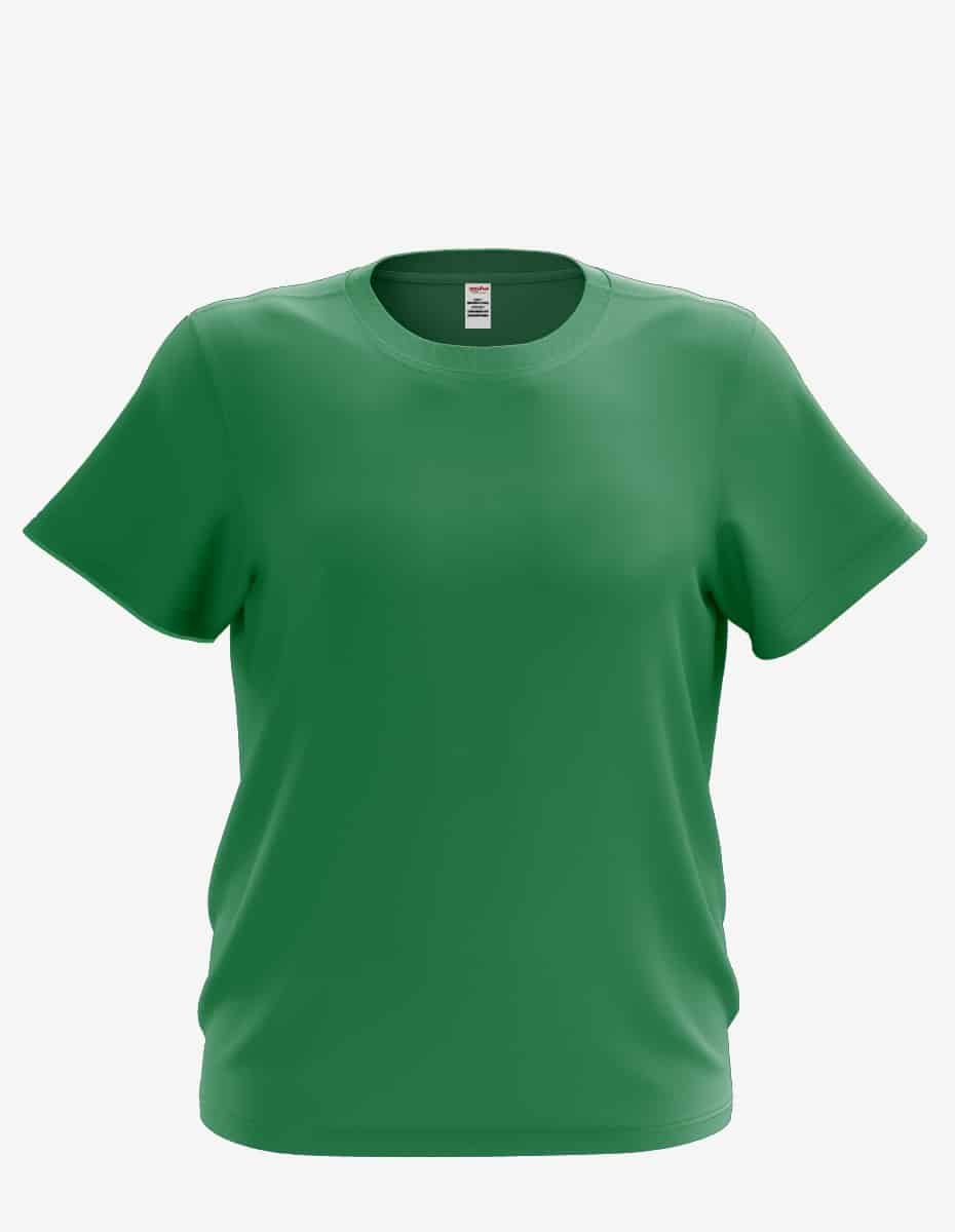 Youth crew neck t-shirt in green and orange options