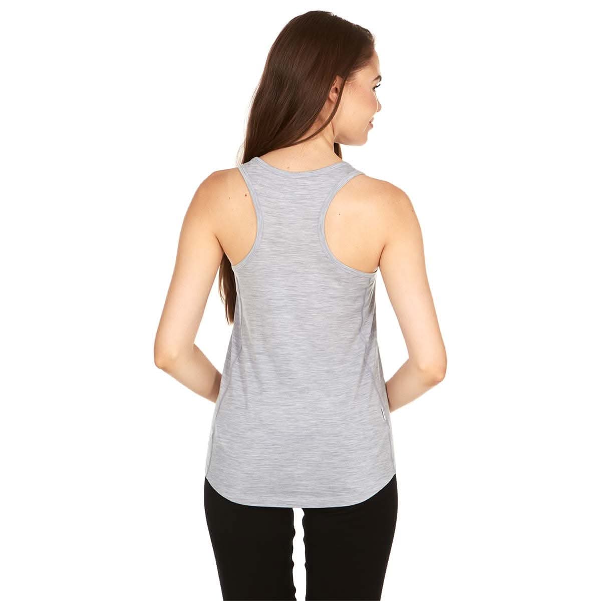 Women's Microweight Wool Racerback Tank Top - Fitted Athletic Knit