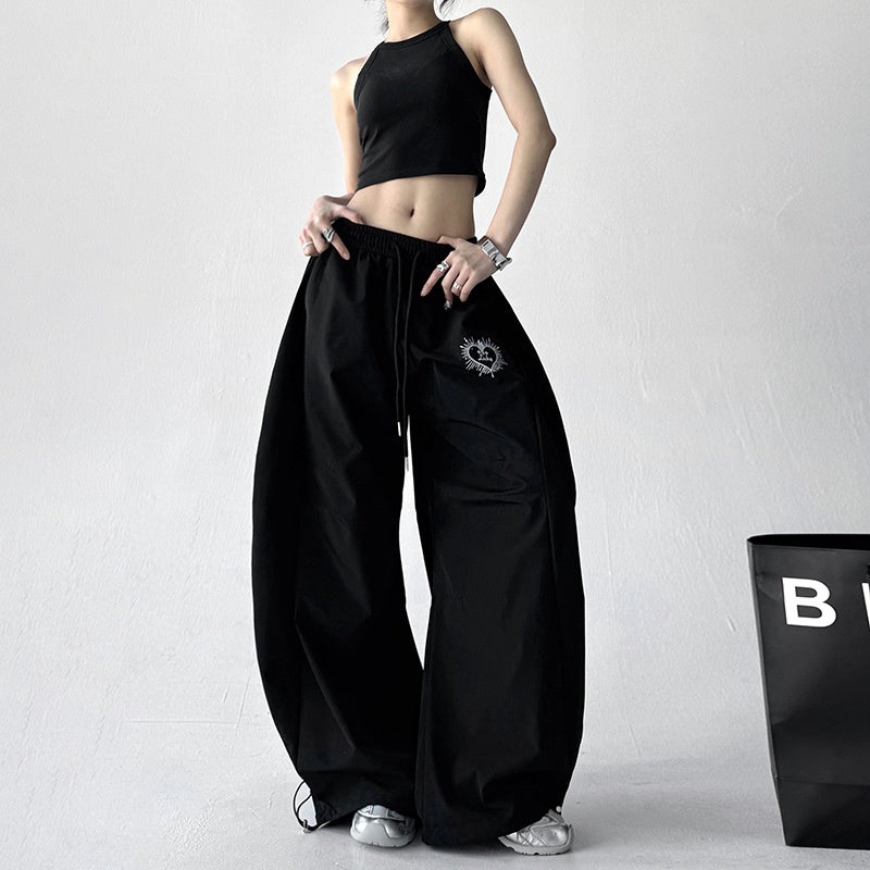 Women's Harajuku Style Quick Drying Wide Leg Sports Pants - Image 4