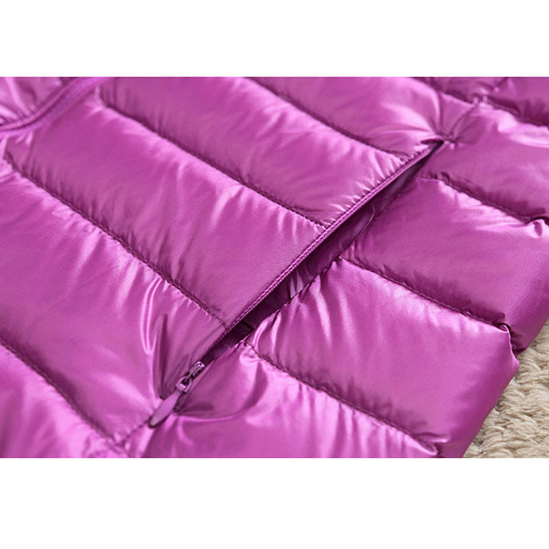 Women's Ultra-Lightweight Slim Fit Hooded Puffer Jacket - Image 5