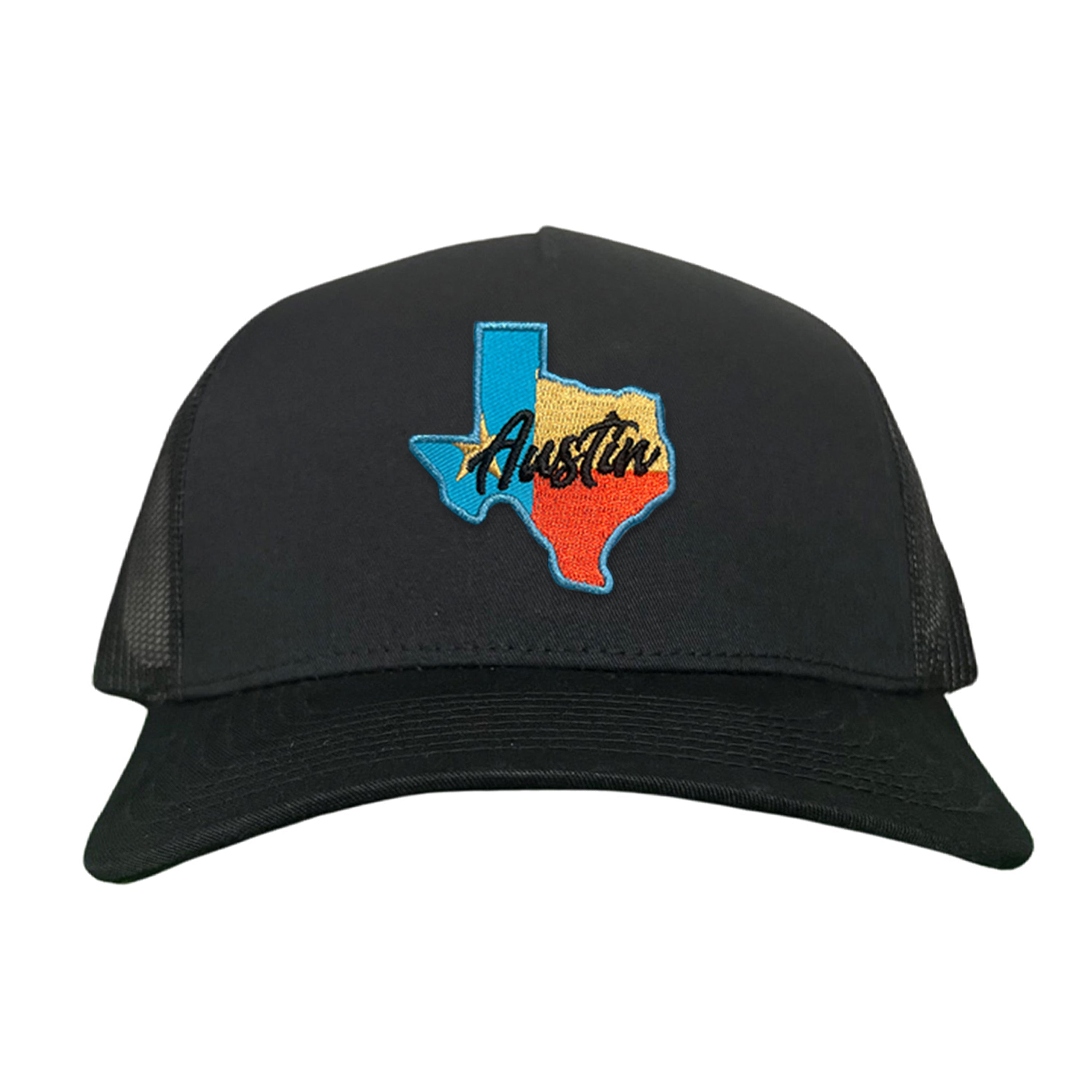 Texas Austin RWB Mesh Snapback Trucker Hat