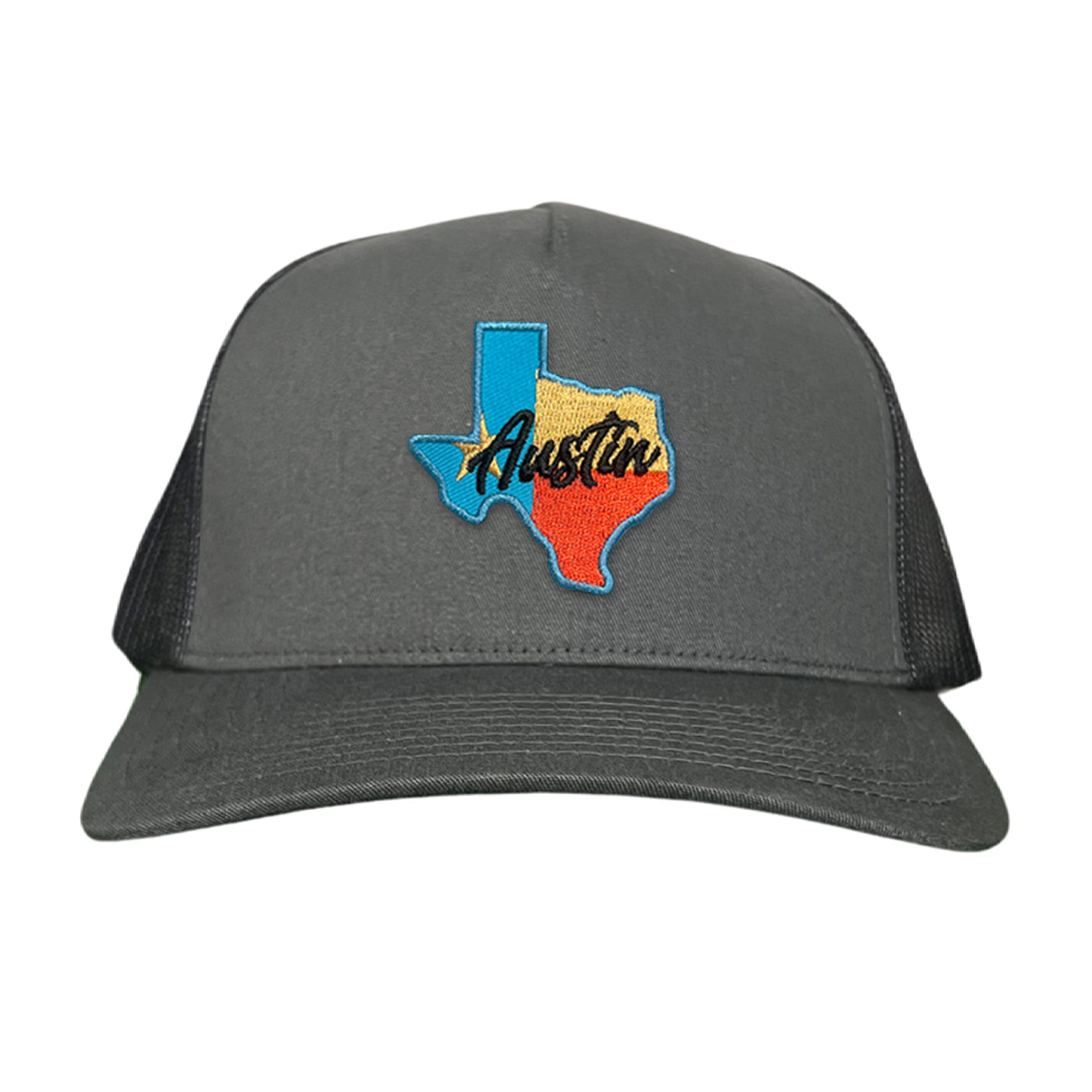 Texas Austin RWB Mesh Snapback Trucker Hat