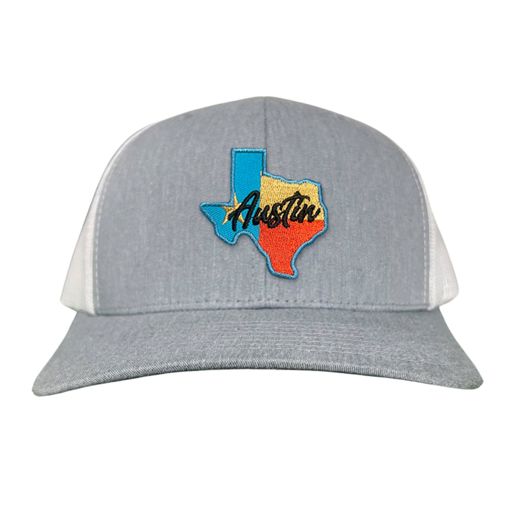 Texas Austin RWB Mesh Snapback Trucker Hat