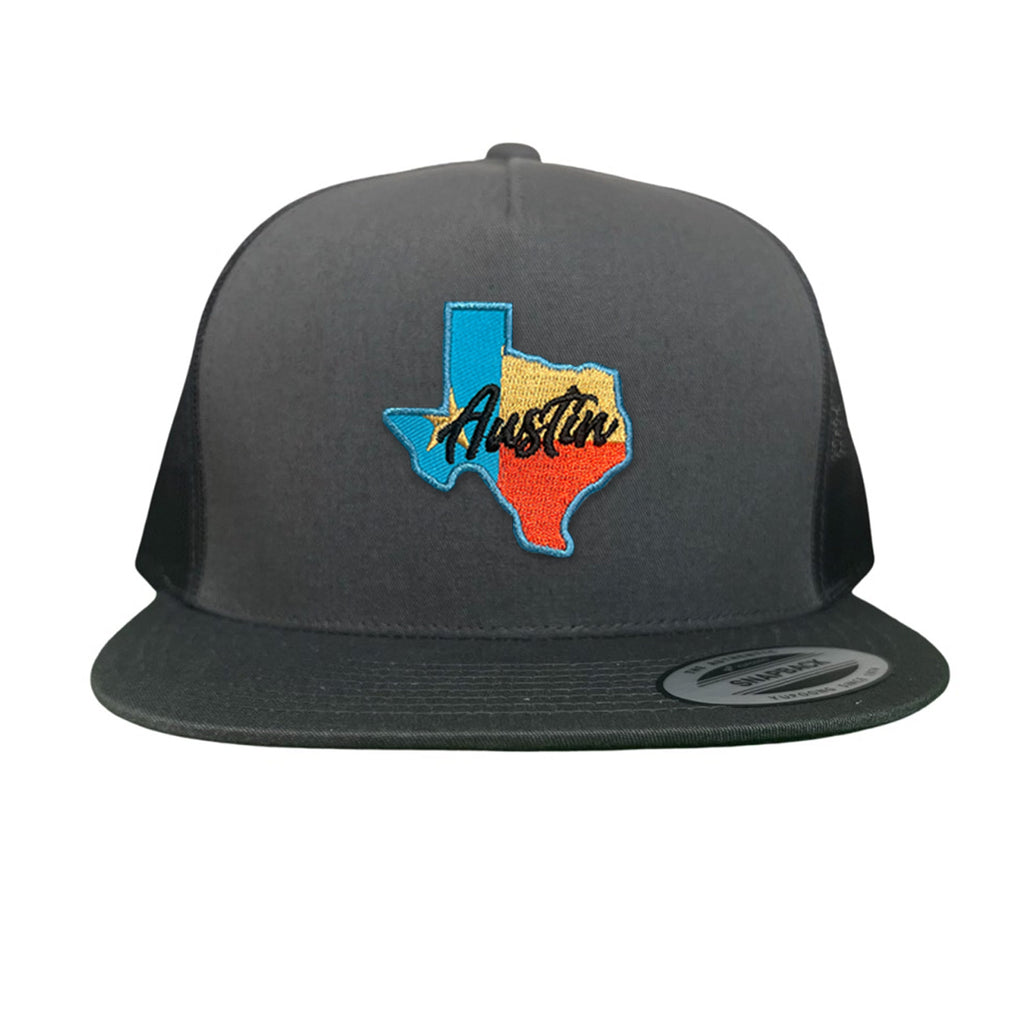 Texas Austin RWB Mesh Snapback Trucker Hat