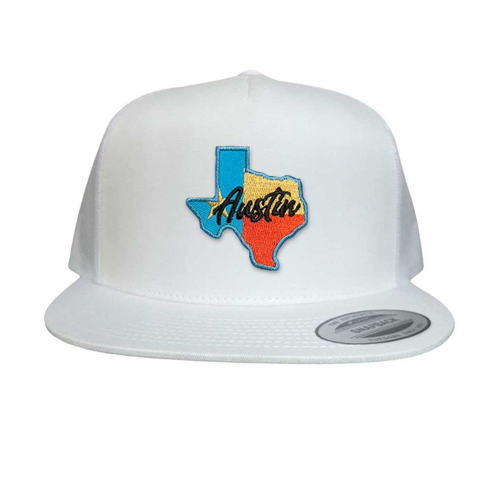 Texas Austin RWB Mesh Snapback Trucker Hat