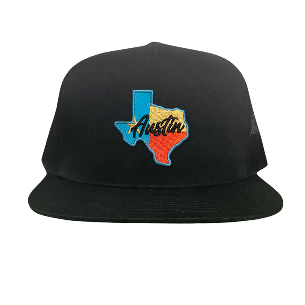 Texas Austin RWB Mesh Snapback Trucker Hat