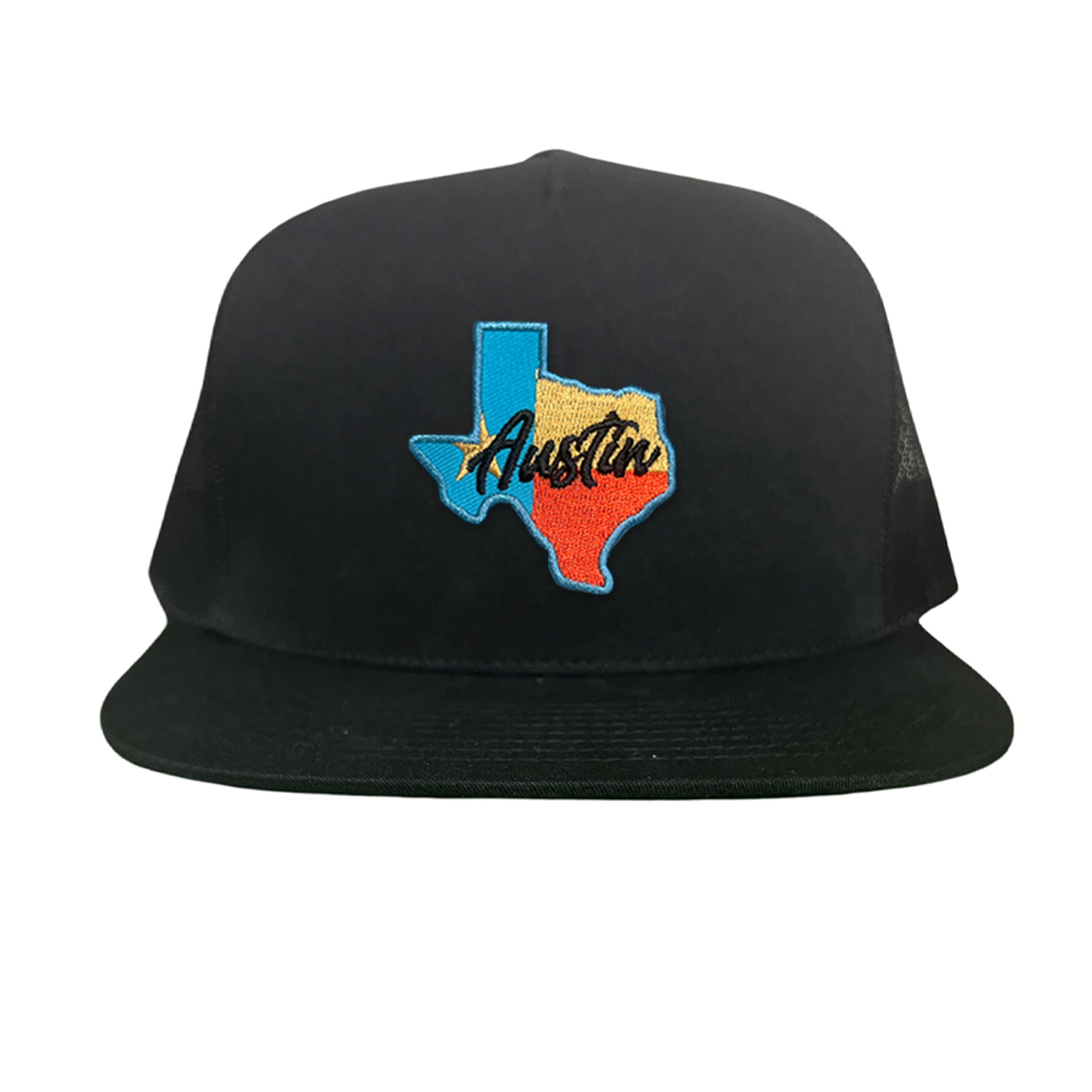 Texas Austin RWB Mesh Snapback Trucker Hat