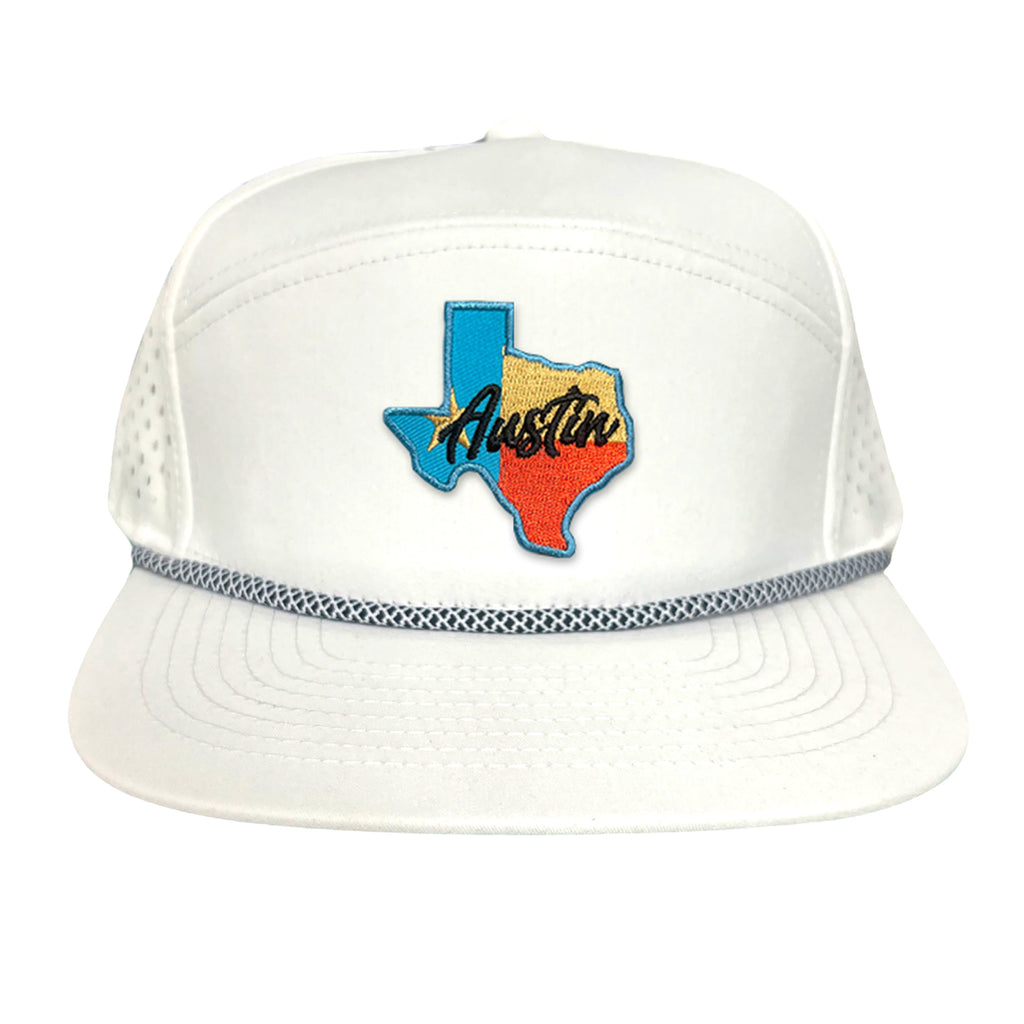 Texas Austin RWB Mesh Snapback Trucker Hat
