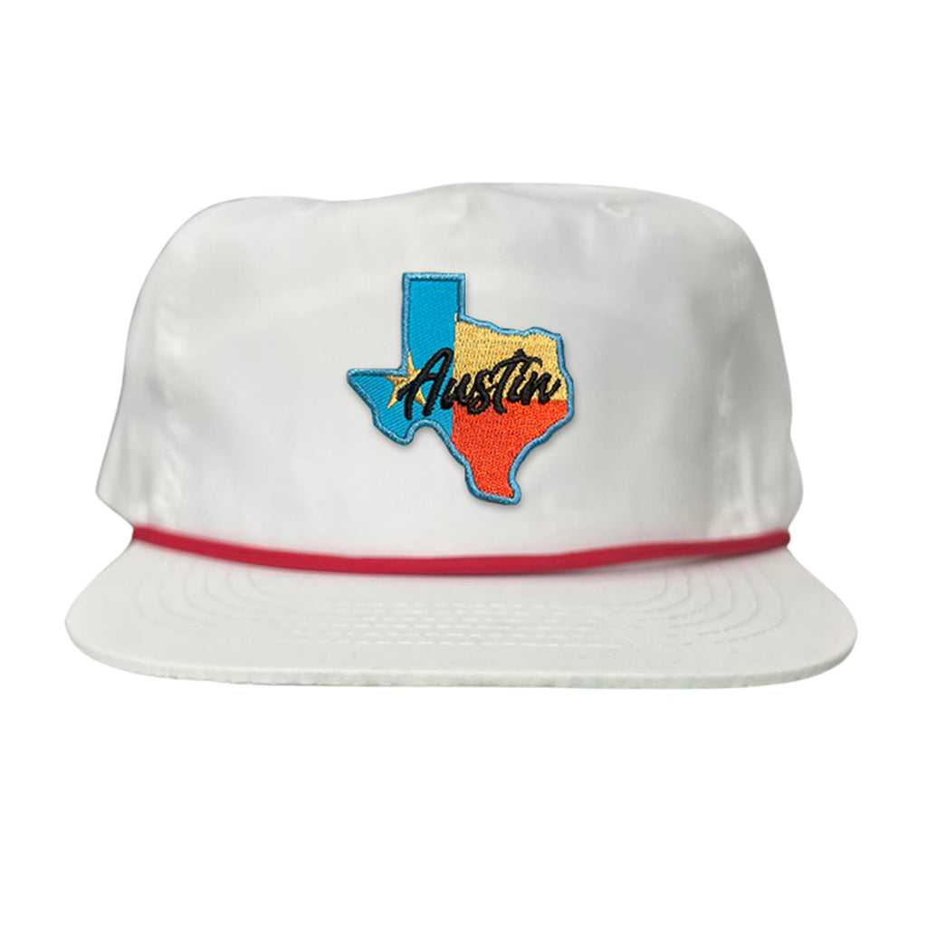 Texas Austin RWB Mesh Snapback Trucker Hat
