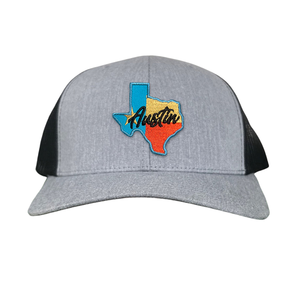 Texas Austin RWB Mesh Snapback Trucker Hat