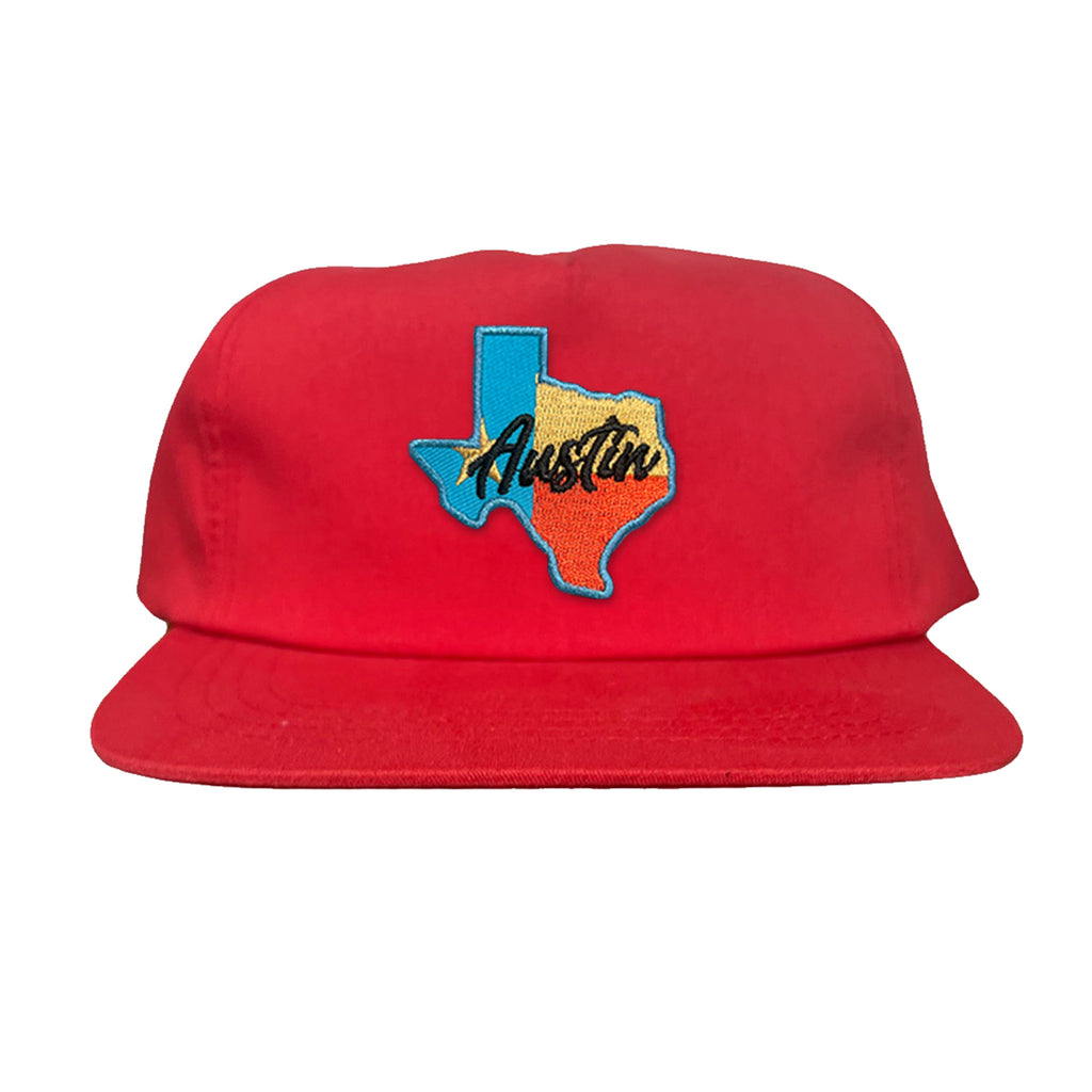 Texas Austin RWB Mesh Snapback Trucker Hat