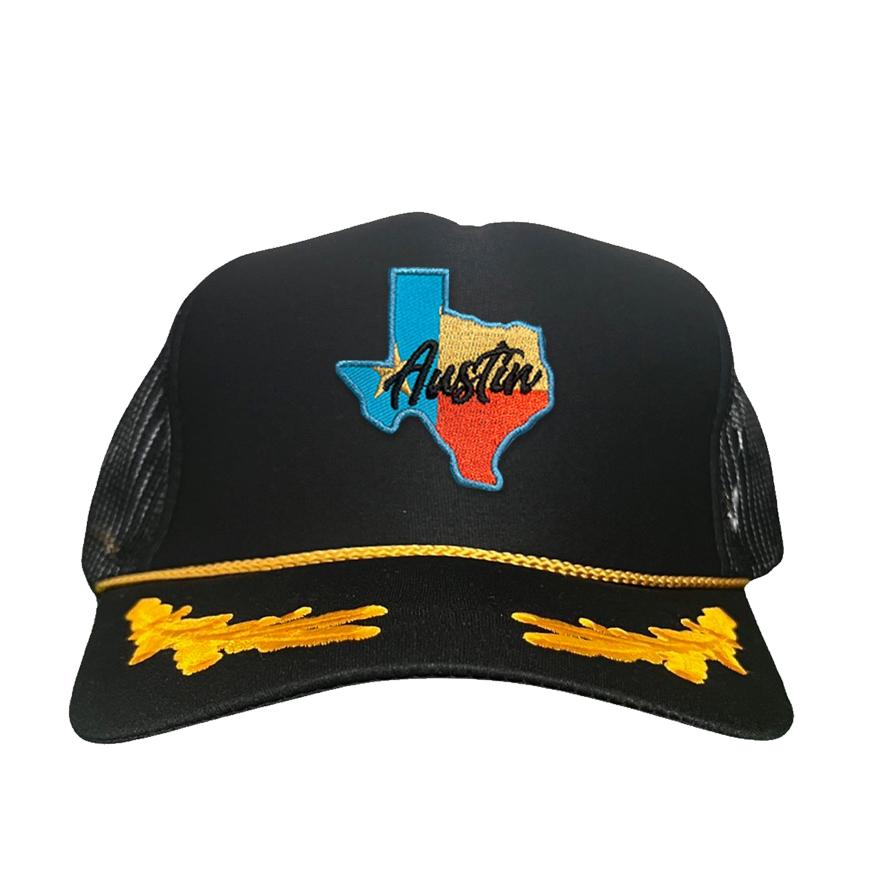 Texas Austin RWB Mesh Snapback Trucker Hat