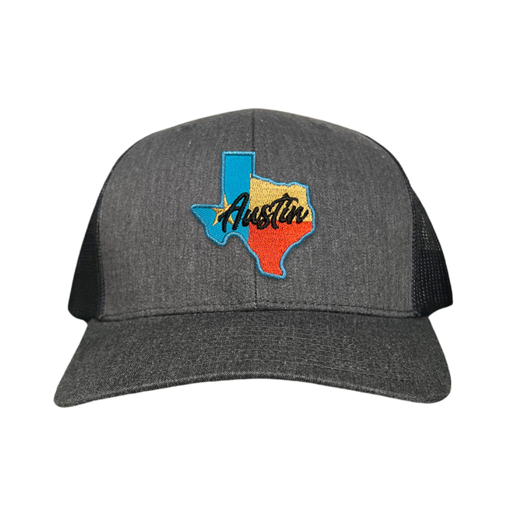 Texas Austin RWB Mesh Snapback Trucker Hat