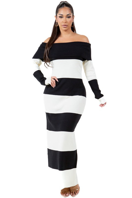 Women's Long Maxi Knit Dress Sleeveless Casual Silhouette