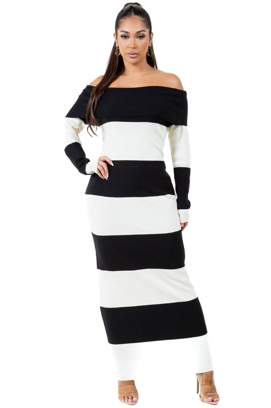 Women's Long Maxi Knit Dress Sleeveless Casual Silhouette
