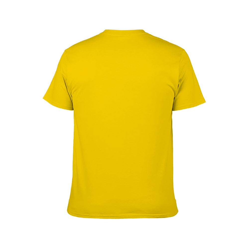 Harajuku Skull Crossbones Men's Short Sleeve Graphic T-Shirt - Yellow - Image 4