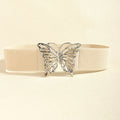 Butterfly Alloy Buckle Elastic Belt | Statement Accessory