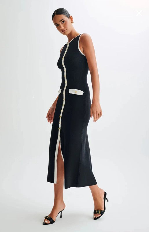 Women's Long Midi Sweater Dress Knitted Silhouette