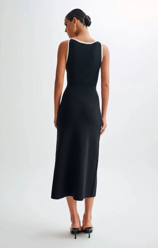 Women's Long Midi Sweater Dress Knitted Silhouette