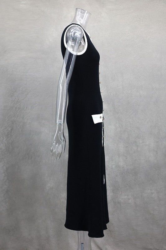 Women's Long Midi Sweater Dress Knitted Silhouette