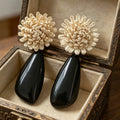 Retro Niche Handmade Flower Stud Earrings