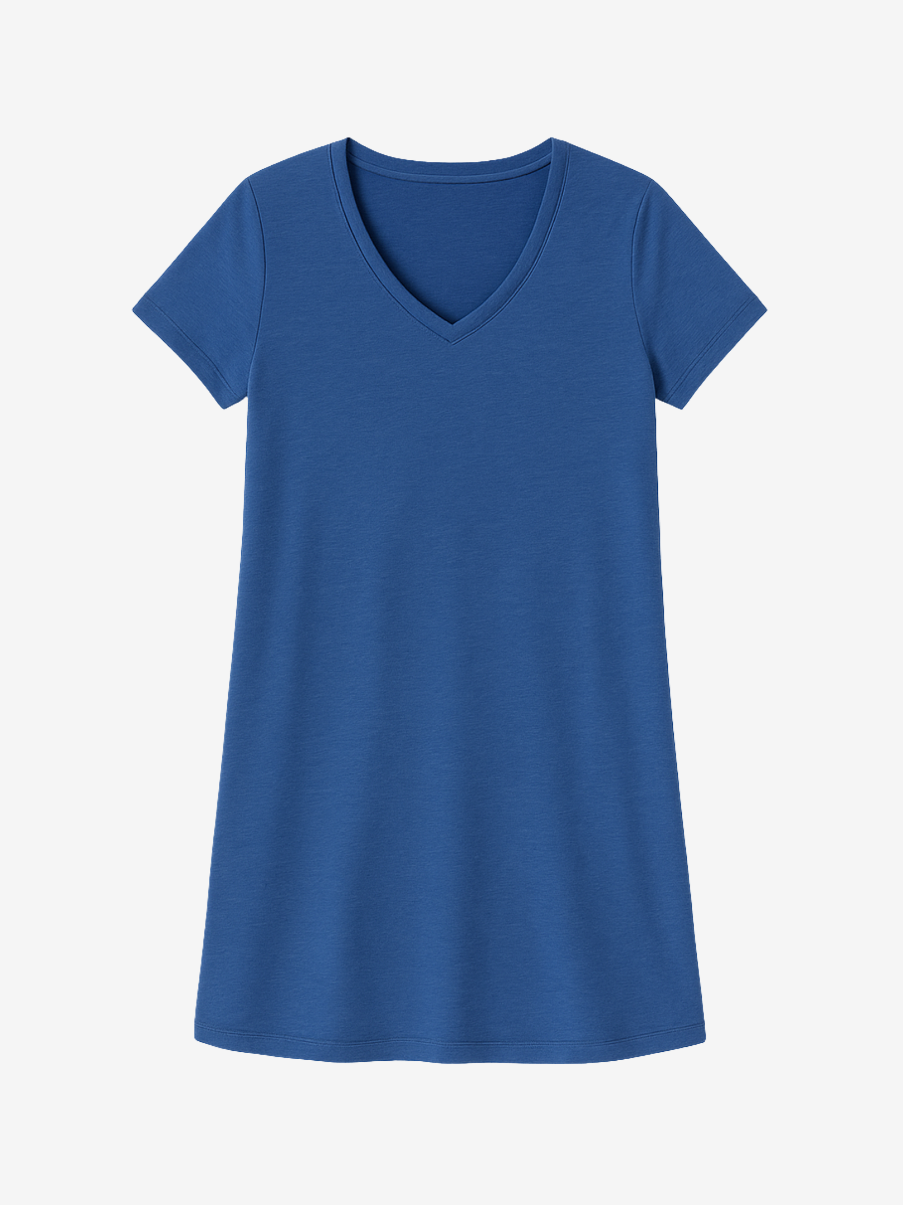 Eva V-Neck Sleepshirt in Black for Comfort and Night Sweat Relief
