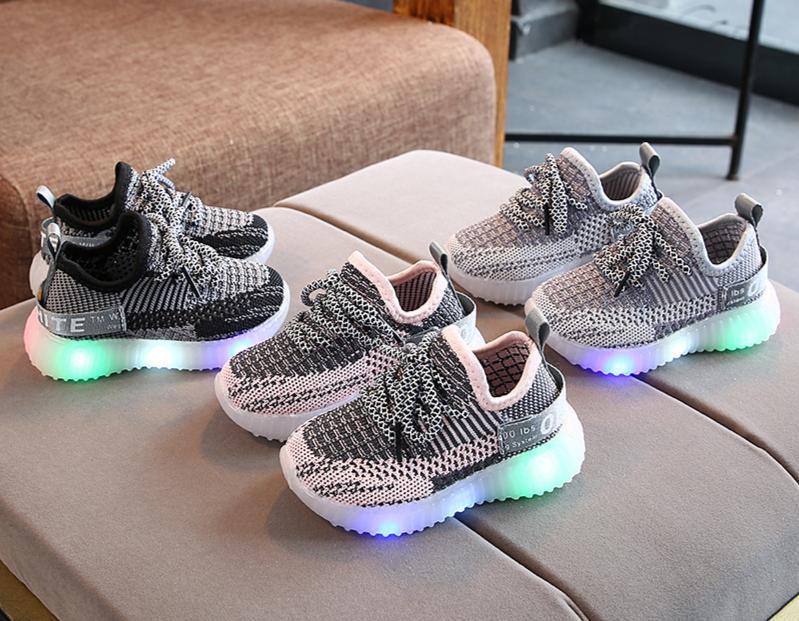 Kids Lightweight LED Luminous Sneakers with Non-Slip Sole