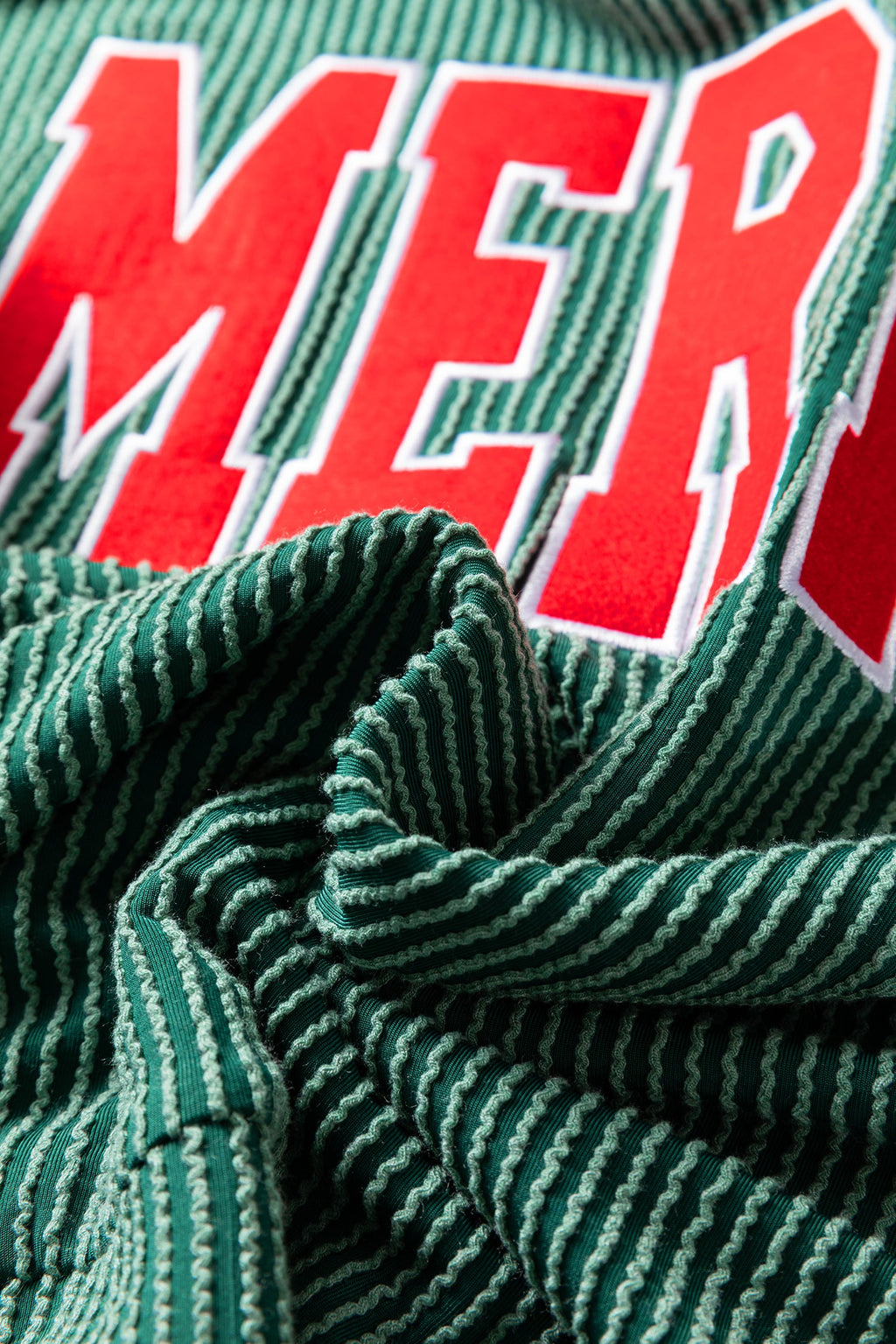 Black MERRY Corded Long Sleeve Top & Pants Set